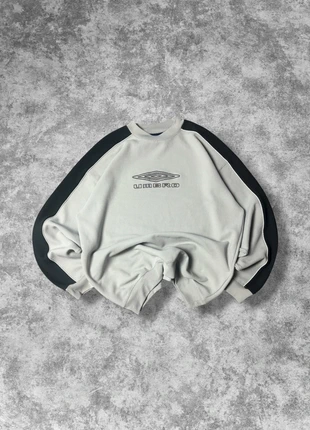 Pull Umbro vintage 80s gris/beige coupé large boxy big logo brodé central - M, marque: Umbro, état: Très bon état, taille: M, 49,90 €, 53,10 € Protection acheteurs incluse