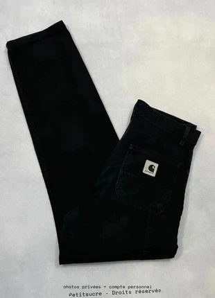 Jean Carhartt wip Noir W’ Pierce Pant 100% coton Jean Droit Knee pant Boyfriend - S w26 /1717R, marque: Carhartt, état: Très bon état, taille: S / 36 / 8, 49,00 €, 52,15 € Protection acheteurs (Pro) incluse