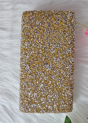 Elegant Gold & Silver Rhinstones Clutch - Handcrafted, merk: Saoirse Boutique, staat: Nieuw zonder prijskaartje, € 14,00, € 15,40 inclusief Kopersbescherming