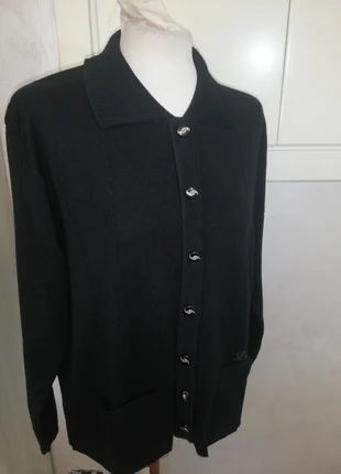 Cardigan nero lana merino tg L/44/40eu, brand: L&L, condizioni: Ottime, taglia: L / IT 44 / EU 40, €13.00, €14.35 include la Protezione acquisti