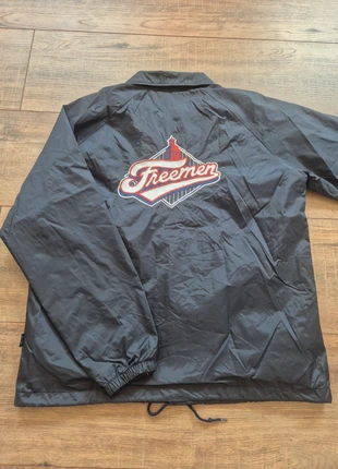 Freemen jacket navy vintage landmark, merk: Landmark, staat: Goed, maat: M, € 19,99, € 21,69 inclusief Kopersbescherming