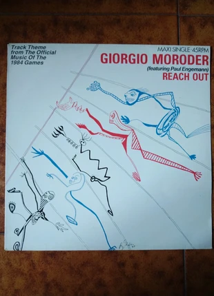Giorgio Moroder - Reach out vinyl 12", zustand: Gut, 5,00 €, 5,95 € inklusive Vinted-Käuferschutz