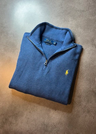 1/4 Zip / Half Zip Ralph Lauren bleu logo brodé jaune confort - Très bon état - Taille M, marke: Ralph Lauren, zustand: Sehr gut, größe: M, 50,00 €, 53,20 € inklusive Vinted-Käuferschutz