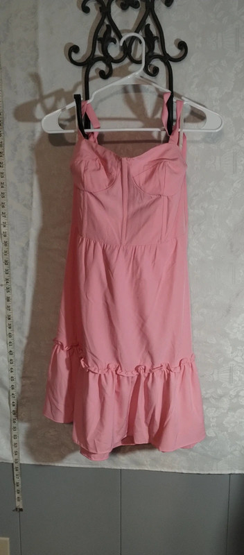 Pink halter dress 3
