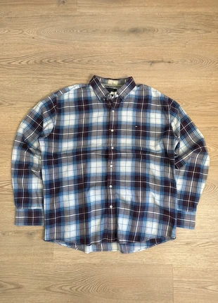 Tommy Hilfiger Plaid Shirt | Blue & Brown Check | XL, marque: Tommy Hilfiger, état: Très bon état, taille: XL, 14,99 €, 16,44 € Protection acheteurs incluse