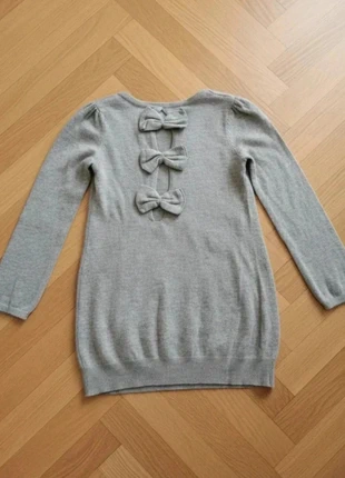 Pull long gris avec nœud dans le dos – Marque Only She – Taille unique – Bon état, brand: Only' She, condizioni: Ottime, taglia: Taglia unica, €4.60, €5.53 include la Protezione acquisti