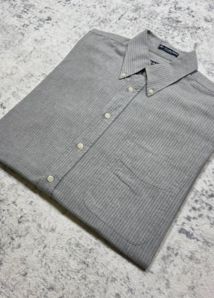 👔 Chemise Gant USA Gris Rayée L 100% Coton Portugal, marke: GANT, zustand: Sehr gut, größe: L, 39,99 €, 42,69 € beinhaltet Vinted-Käuferschutz Pro