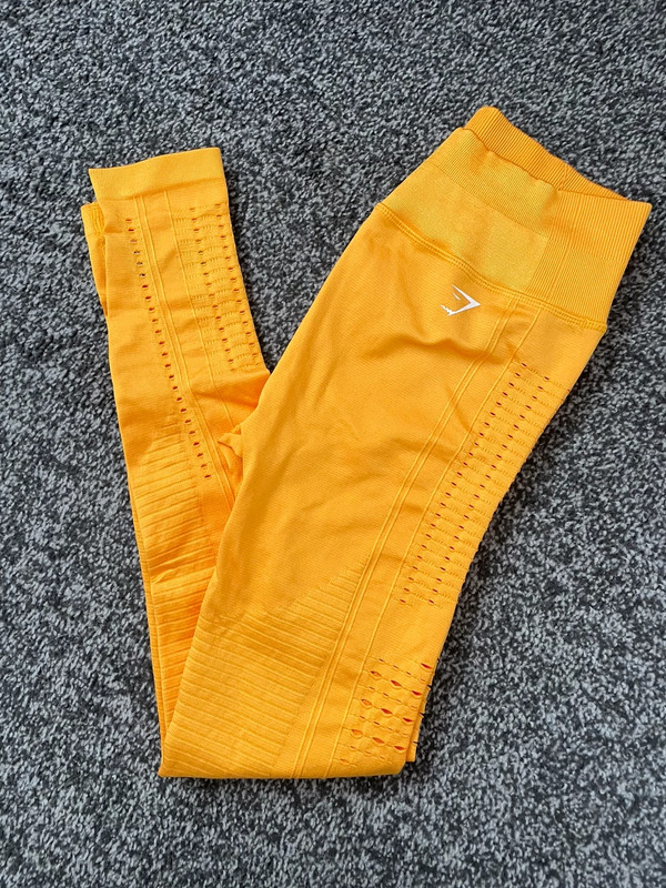 Gymshark yellow glow seamless tights