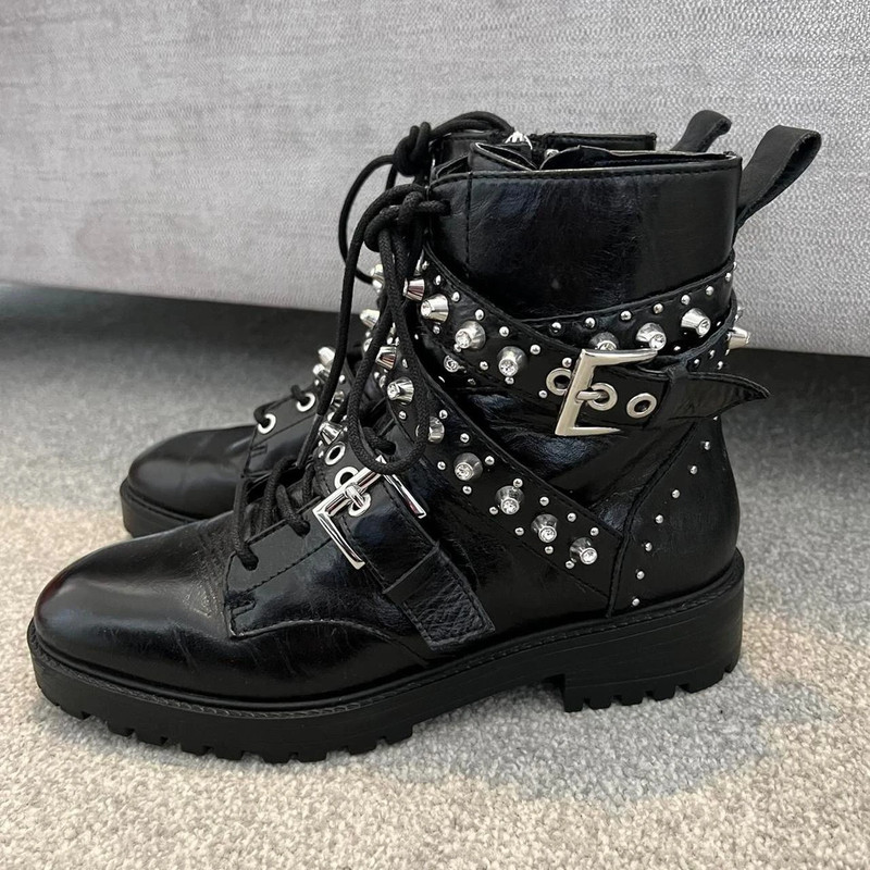 Zara boots deals studded