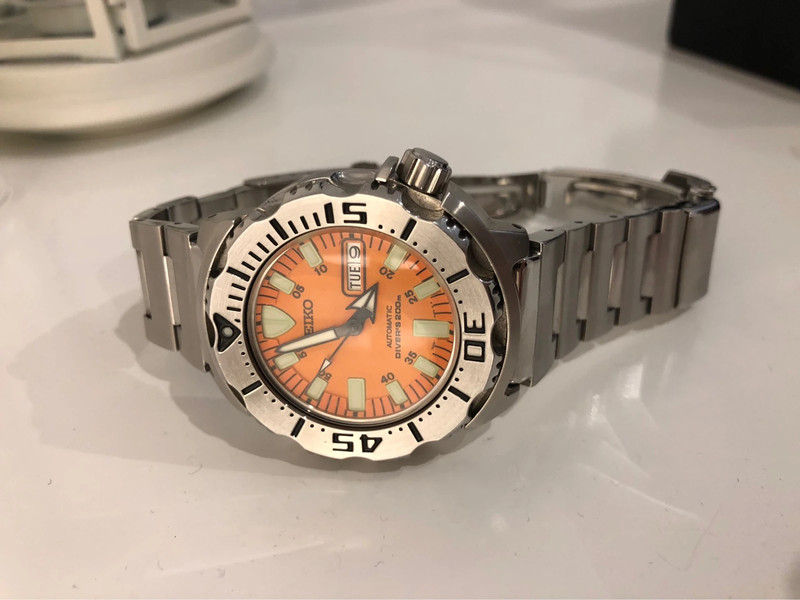 Seiko Monster SKX781 Orange 1st gen diver plongeur