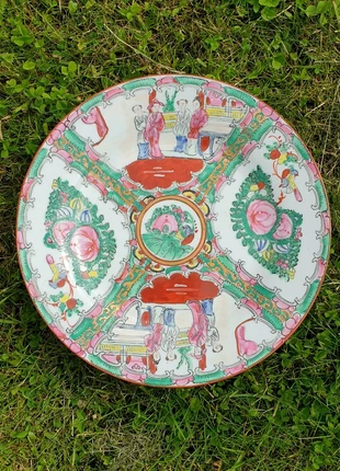 Antiek chinoiserie famille rose medallion kantonees chinees bord , état: Très bon état, 12,50 €, 13,83 € Protection acheteurs incluse