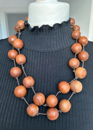 Miss Sixty 90er 00er Vintage Holzkette Kette Y2k boho, merk: Miss Sixty, staat: Heel goed, € 7,00, € 8,05 inclusief Kopersbescherming