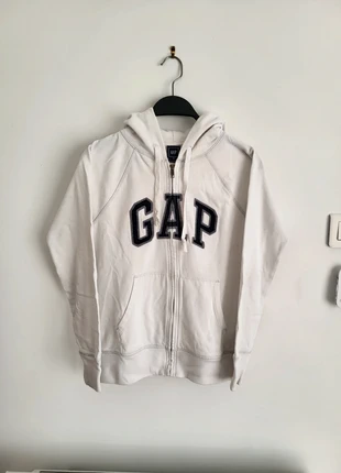 Sweat blanc Gap à capuche, marque: GAP, état: Très bon état, taille: XS / 34 / 6, 11,00 €, 12,25 € Protection acheteurs incluse