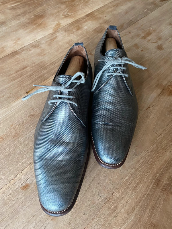 Grijs zilveren Floris van Bommel schoenen