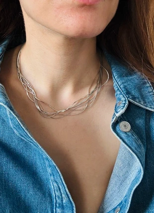 Silver 925 multilayered necklace/bracelet, état: Neuf sans étiquette, 25,00 €, 26,95 € Protection acheteurs incluse
