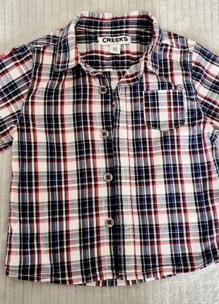 Chemise bébé garçon 12mois , merk: Creeks, staat: Heel goed, maat: 9-12 maanden / 74 cm, € 1,50, € 2,28 inclusief Kopersbescherming