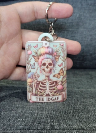 The IDGAF Skull design Keyring, brand: Skull, condition: Very good, £1.50, £2.28 includes Buyer Protection
