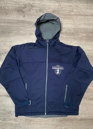 Veste softshell Slazenger homme – bleu marine, capuche, taille L, merk: Slazenger, staat: Heel goed, maat: L, € 8,00, € 9,10 inclusief Kopersbescherming