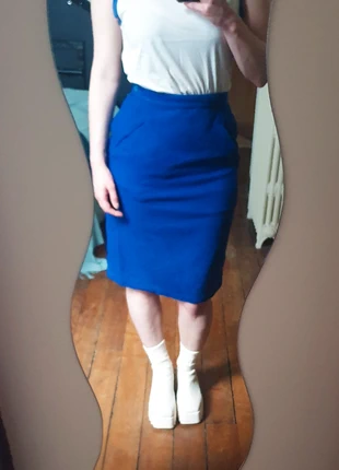 Jupe tailleur hiver Castelbajac, merk: JC de Castelbajac, staat: Heel goed, maat: M / 38 / 10, € 9,00, € 10,15 inclusief Kopersbescherming