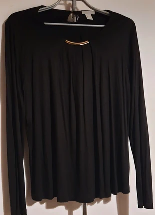 Blusa nera maniche lunghe, marke: H&M, zustand: Sehr gut, größe: XL / 42 / 14, 4,00 €, 4,90 € inklusive Vinted-Käuferschutz
