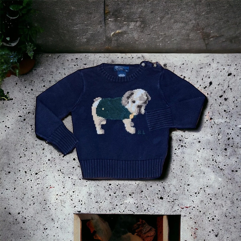 Ralph Lauren knitted bear sweater size 24M