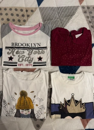 Lote 4 Camisolas de Manga Comprida Criança 10 anos, merk: Kids, staat: Heel goed, maat: 10 jaar / 140 cm, € 5,00, € 5,95 inclusief Kopersbescherming