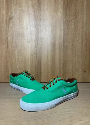 Chaussures Polo Ralph Lauren Vaughn vertes homme femme unisexe sneakers toile vintage casual 40 EU, merk: Ralph Lauren, staat: Heel goed, maat: 40, € 20,00, € 21,70 inclusief Kopersbescherming