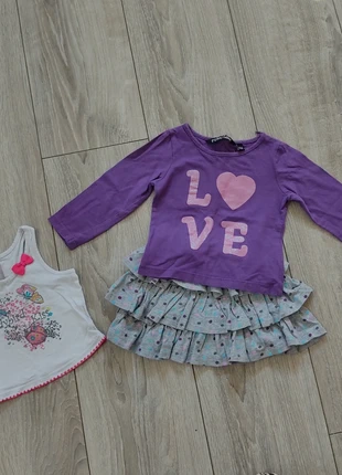 Jupe à volants tee shirt et débardeur 2 ans, marke: Kid Kanai, zustand: Sehr gut, größe: 24–36 Monate / 92, 2,00 €, 2,80 € inklusive Vinted-Käuferschutz