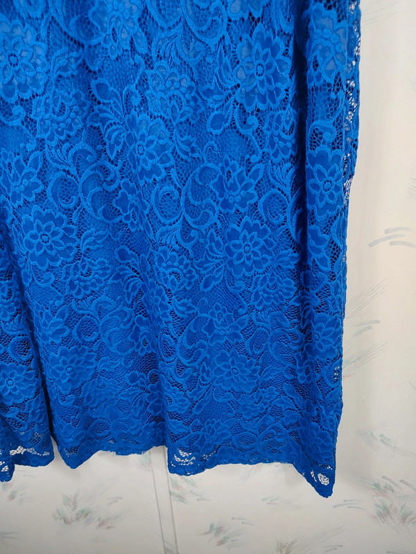 Charming Charlie Blue Lace Dress 4