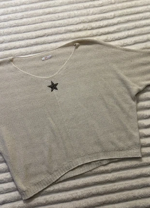 Pull beige étoile vintage y2k cozy soft girl minimal chic clean girl timeless preppy, brand: Vintage, condition: Very good, size: M / 38 / 10, €13.90, €15.30 includes Buyer Protection