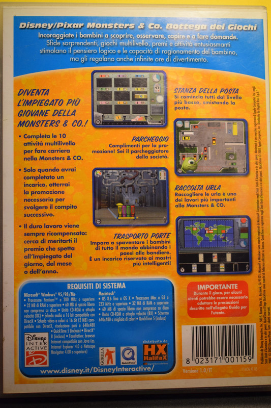 Disney "Bottega dei giochi Monsters & co." gioco per PC italiano 2