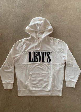 Felpa Levi’s con cappuccio bianca | Taglia L | Autentica e in ottime condizioni, marca: Levi's, estado: Muy bueno, tamaño: L, 28,00 €, 30,10 € Protección al comprador incluida