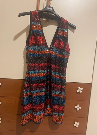 Vestito con paillettes , marca: Denny Rose, estado: Muito bom, tamanho: M / 38 / 10, €8.00, €9.10 inclui Proteção do Comprador