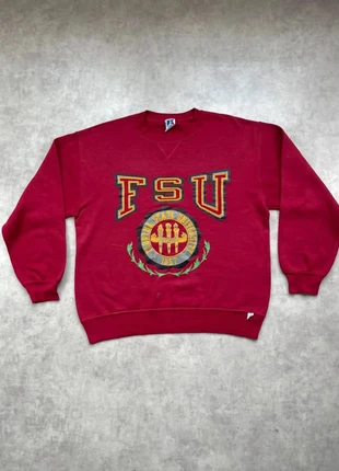 Magnifique sweat vintage rouge bordeaux Russell Athletic FSU Florida State University taille L, brand: Vintage Dressing, condizioni: Ottime, taglia: L, €14.00, €15.40 include la Protezione acquisti Pro