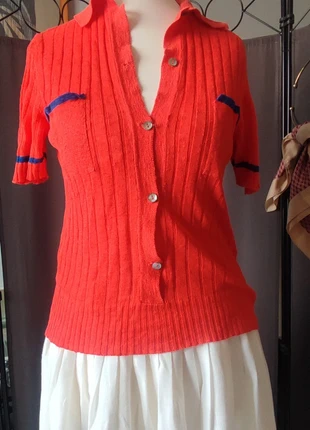 T-shirt col Polo Vintage, marca: Vintage Dressing, estado: Muito bom, tamanho: XS / 34 / 6, €10.00, €11.20 inclui Proteção do Comprador