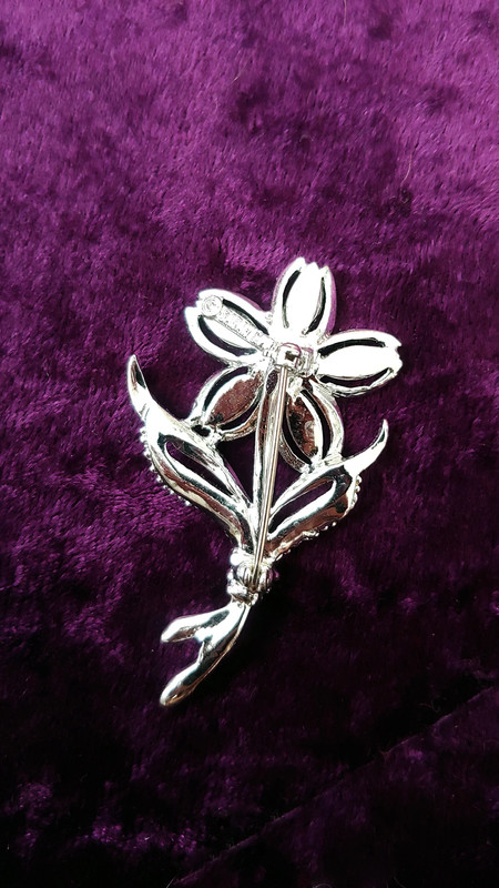 Vintage Silver Tone Daisy Pin Brooch Sarah Coventry 3