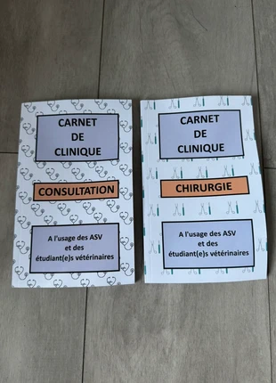 Carnet de clinique vétérinaire, état: Très bon état, 2,50 €, 3,33 € Protection acheteurs incluse