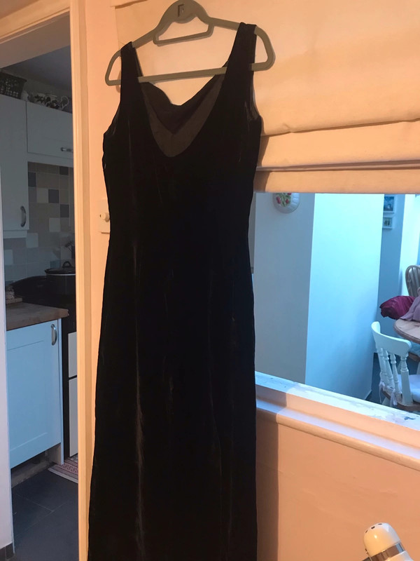 Laura ashley sale black velvet dress