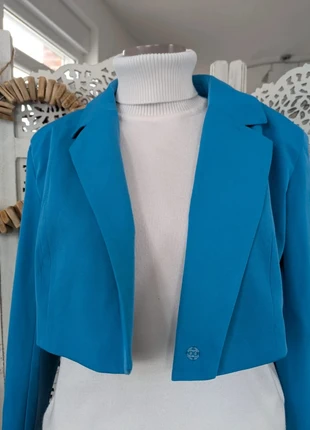Boléro bleu vif Saw It First – Taille XS – Coupe courte stylée, brand: I Saw it First, condition: Very good, size: XS / 34 / 6, €29.99, €32.19 includes Buyer Protection Pro