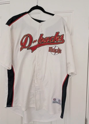 Arizona Diamondbacks Mens Baseball Jersey White Red Button Up Stitched MLB XL, brand: Genuine Merchandise, condition: Good, size: XL, £8.00, £9.10 includes Buyer Protection