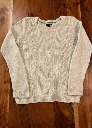 Pull Tommy Hilfiger Femme Col Rond Tricot Knitwear Torsade Cable Knit Hiver Simple Vintage Beige M, brand: Tommy Hilfiger, condition: Very good, size: M / 38 / 10, €11.90, €13.20 includes Buyer Protection Pro