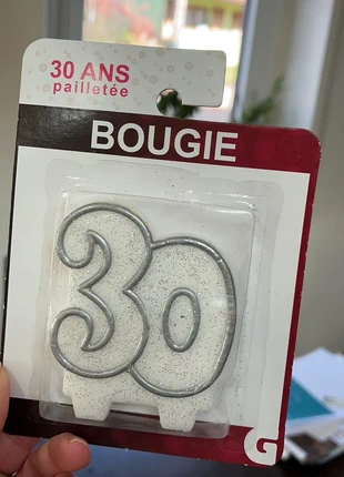 Bougie anniversaire 30 ans , marca: Inconnu, estado: Nuevo con etiquetas, 2,00 €, 2,80 € Protección al comprador incluida