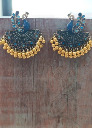 Paire de boucles d'oreilles paon style Bollywood, état: Neuf sans étiquette, 4,00 €, 4,90 € Protection acheteurs incluse