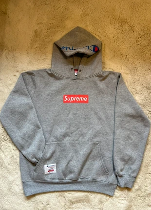 Sweat Hoodie à capuche Supreme x Champion gris - Taille S, brand: y2k, condition: Very good, size: S, €17.00, €18.55 includes Buyer Protection