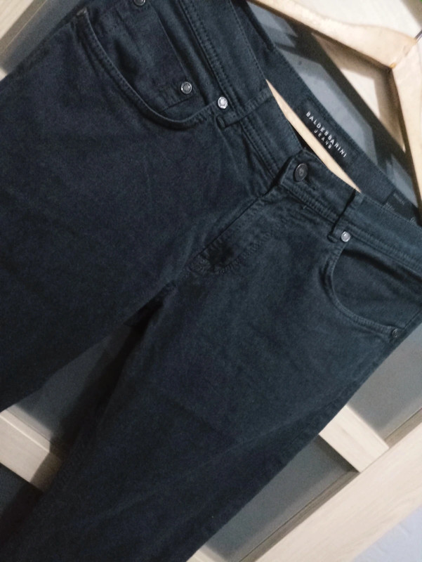 Jeansy spodnie baldessarini jeans 16501 regular straight leg black Vinted