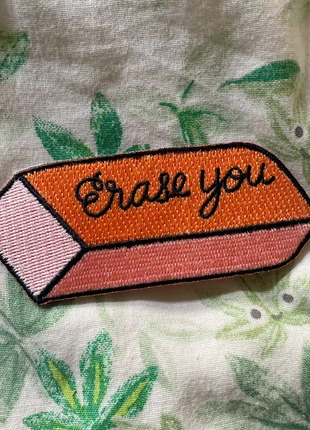 Tuesday Bassen Erase you iron on patch, condition: New without tags, £7.00, £8.05 includes Buyer Protection