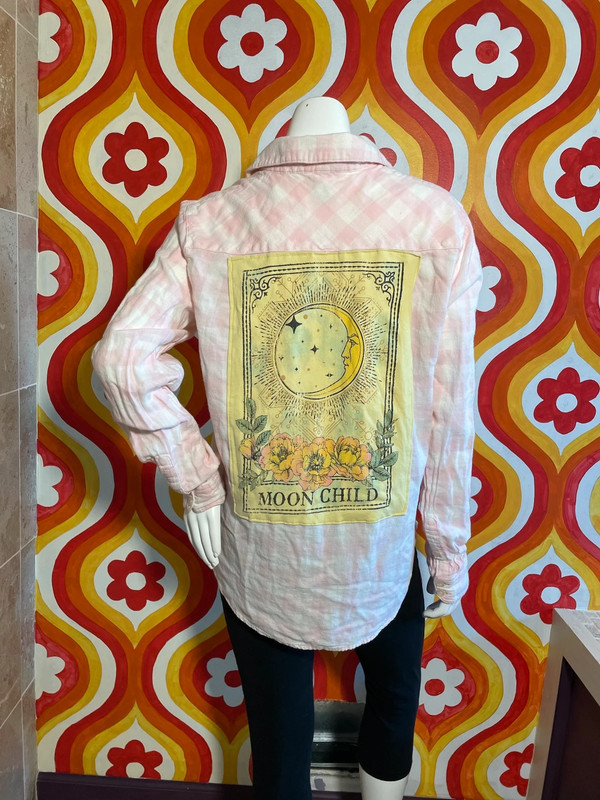 reworked tarot card flannel 1