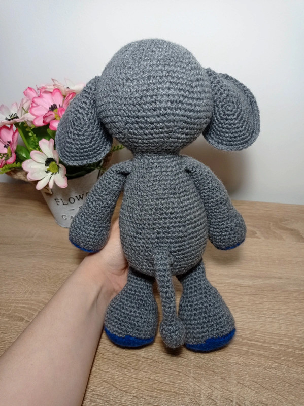 Peluche elefante amigurumi