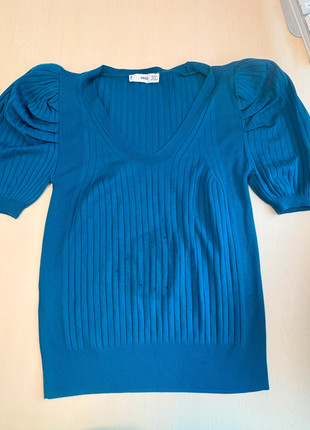 Top turquesa Mango – nuevo con etiqueta, marque: Mango, état: Neuf avec étiquette, taille: S / 36 / 8, 10,00 €, 11,20 € Protection acheteurs incluse