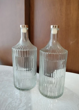 2 bouteilles en verre 1L, marke: autre, zustand: Neu, mit Etikett, 15,00 €, 16,45 € inklusive Vinted-Käuferschutz